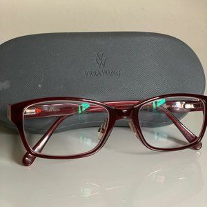 Vera Wang Burgundy/Red Eyeglass Frames